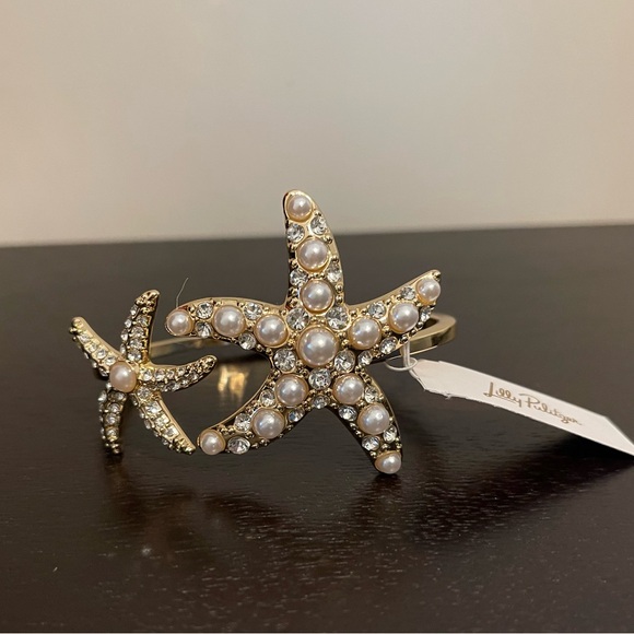 NWT Lilly Pulitzer Starfish Cuff Bracelet - Picture 2 of 2